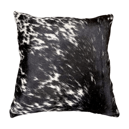 Cowhide Pillow - Speckled Black and White of - Hides & Leathers - pillow