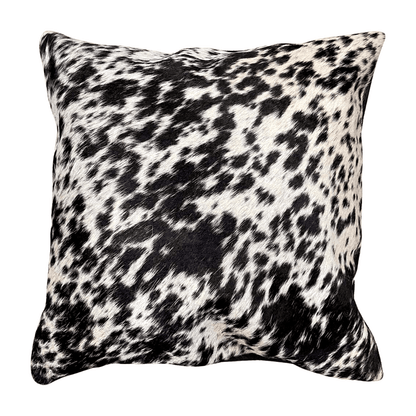 Cowhide Pillow - Speckled Black and White - Hides & Leathers - pillow
