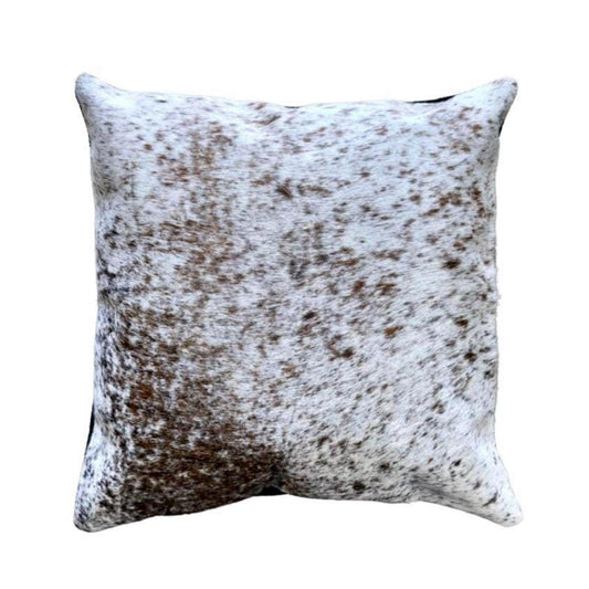 Cowhide Pillow - Speckled Brown and White - Hides & Leathers - pillow