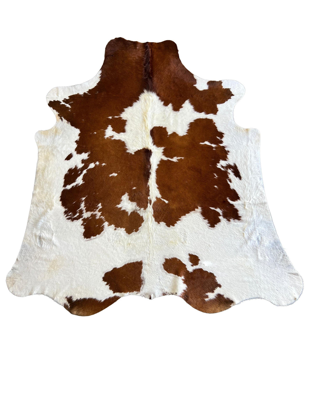 Genuine Cowhide Rugs - Brown and White