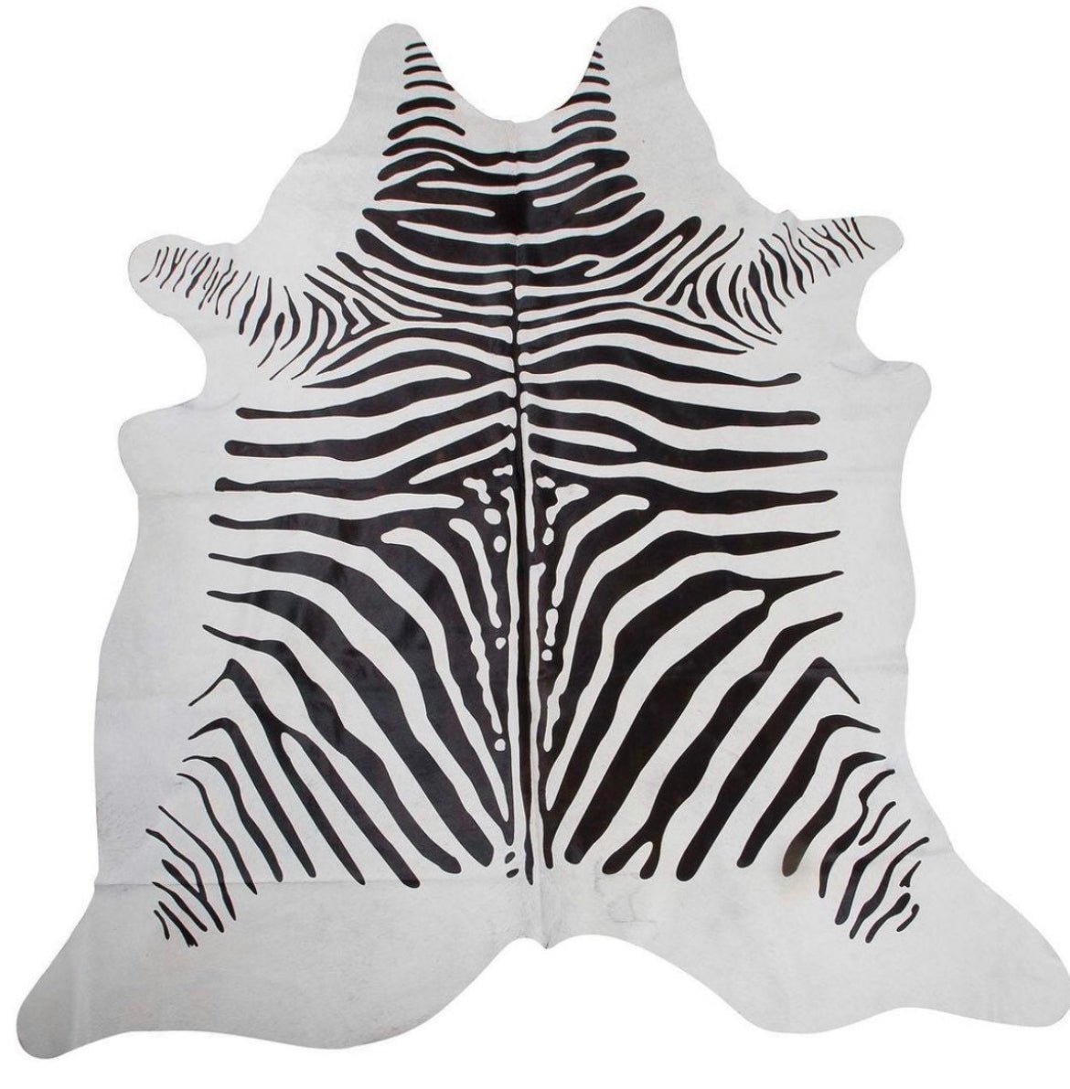 Cowhide Rug - Zebra Print (good second) - Hides & Leathers - 