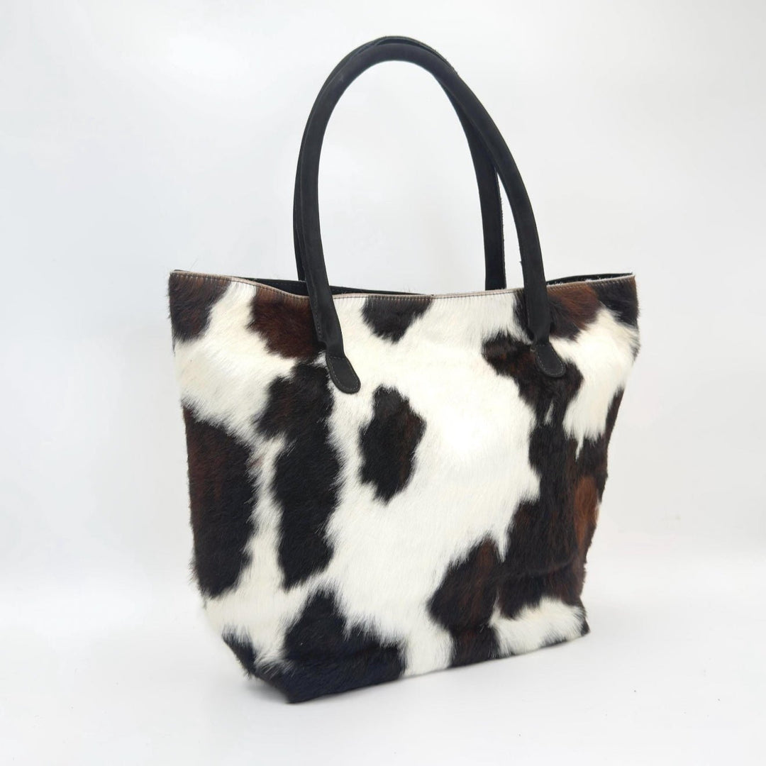 Cowhide Tote Bag Tricolor - Hides & Leathers - Hair On Cow