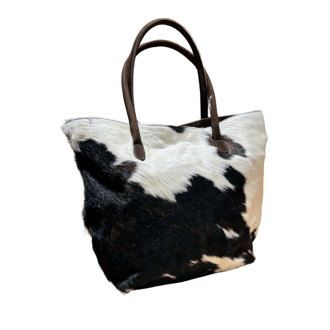 Cowhide Tote / Handbag - Black and White1 piece - Hides & Leathers - Hair On Cow