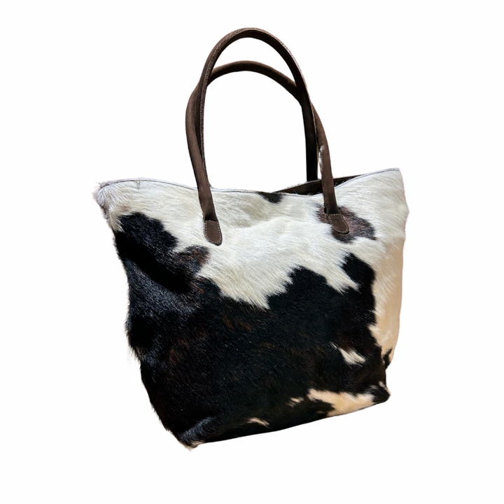 Cowhide Tote / Handbag - Black and White1 piece