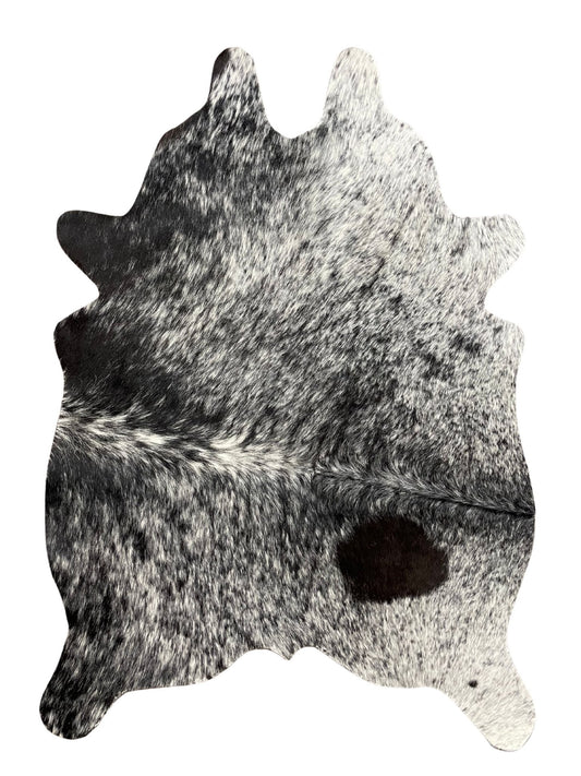 Cutout Cowhide Mini Rugs - Black and White Speckled - Hides & Leathers - 