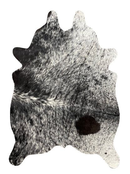 Cutout Cowhide Mini Rugs - Black White Speckled - Hides & Leathers - 