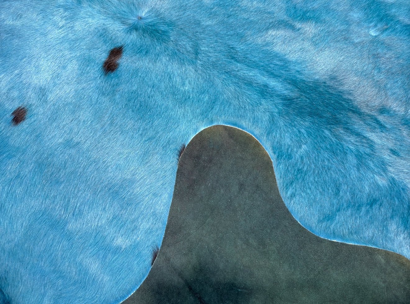 Dyed Blue Cowhide Rug - Hides & Leathers - 