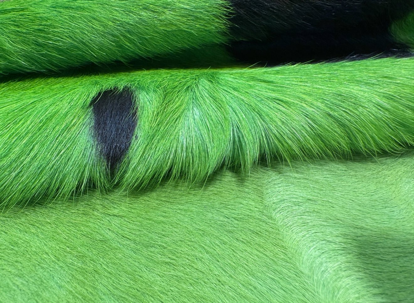 Dyed Green Cowhide Rug - Hides & Leathers - 