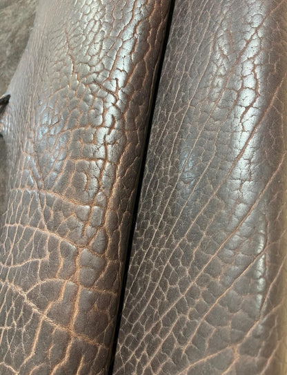 Dyed Natural Grain Bison Leather Sides - Hides & Leathers - Leather
