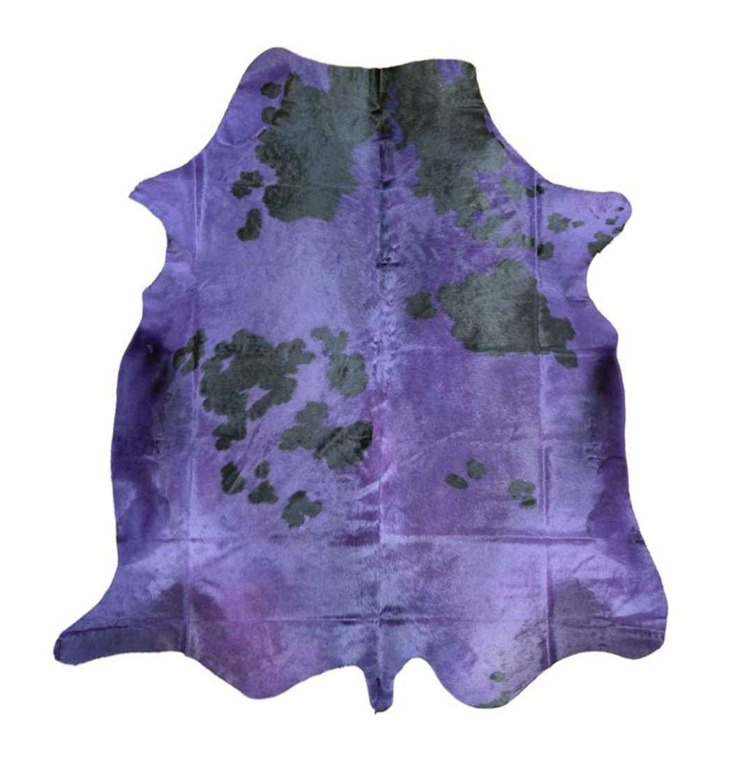 Dyed Purple Cowhide Rug - Hides & Leathers - 