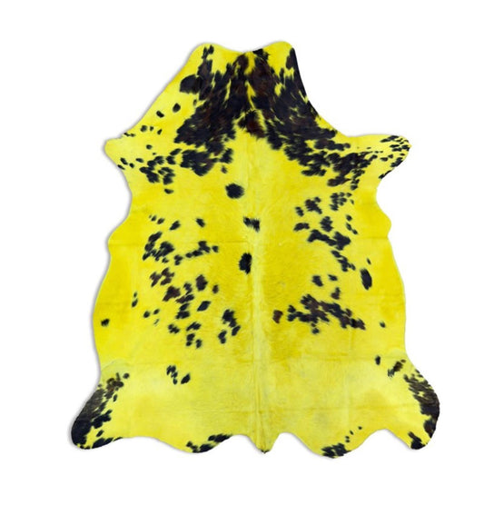 Dyed Yellow Cowhide Rug - Hides & Leathers - 