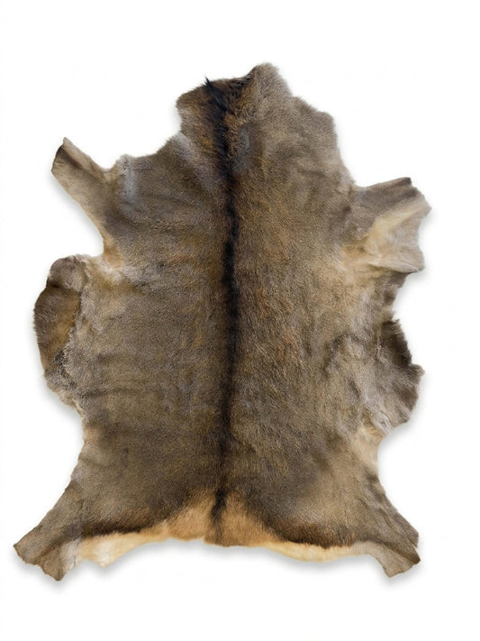 Elk Hide Rug | Icelandic Hair - On – Natural 4.5 x 3.5 Ft - Hides & Leathers - Rug