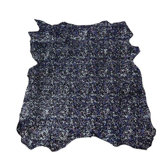 Fine Italian Leather with Floral Pattern - Hides & Leathers - italian leather