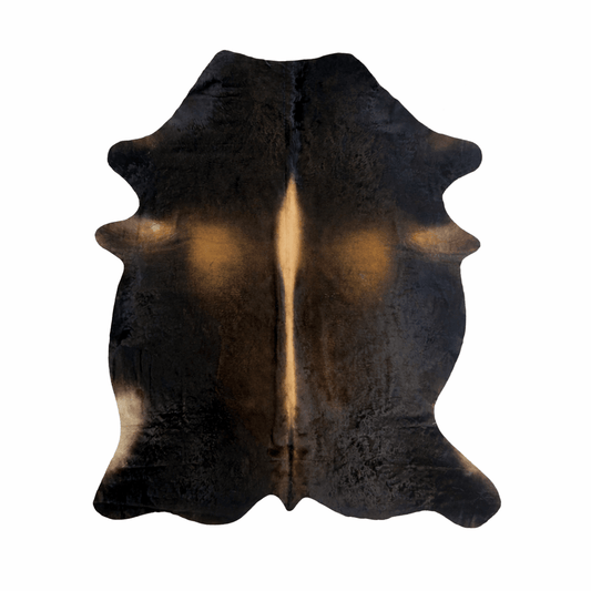 Genuine Cowhide Rugs - Brown and Black Large 7’x6’ - Hides & Leathers - Area Rug