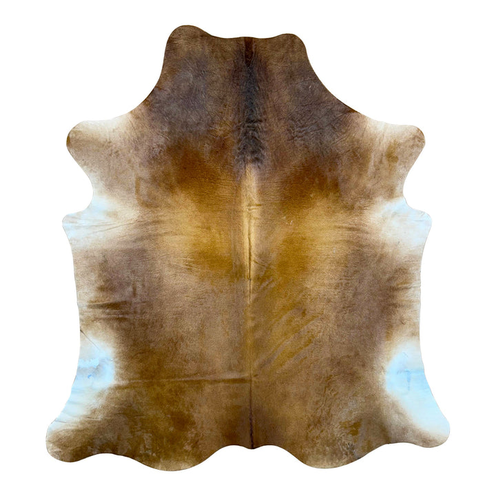 Genuine Cowhide Rugs - Brown and White 0007 - Hides & Leathers - 