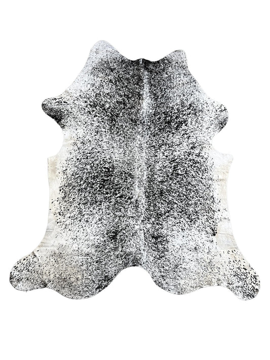 Genuine Cowhide Rugs - Speckled Salt and Pepper - Hides & Leathers - Cowhide Rugs