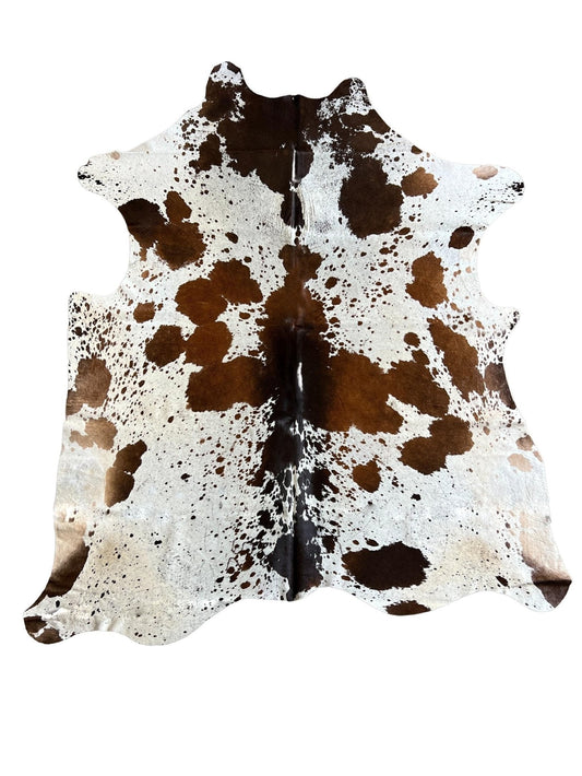 Genuine Cowhide Rugs - Tricolor Speckled - Hides & Leathers - Cowhide Rugs