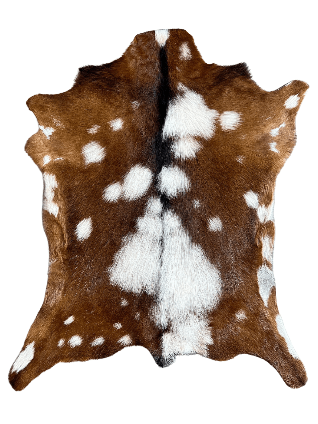 Goat Skin Rug - Brown & White - Hides & Leathers - Goat Skin