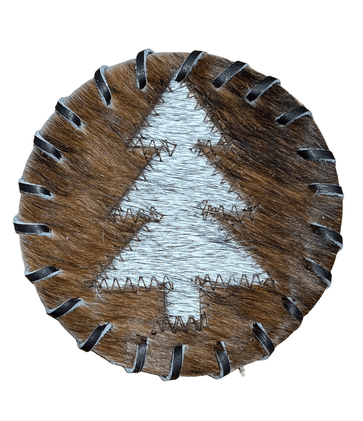 Handmade Cowhide Coasters Set of 4 - Hides & Leathers - 