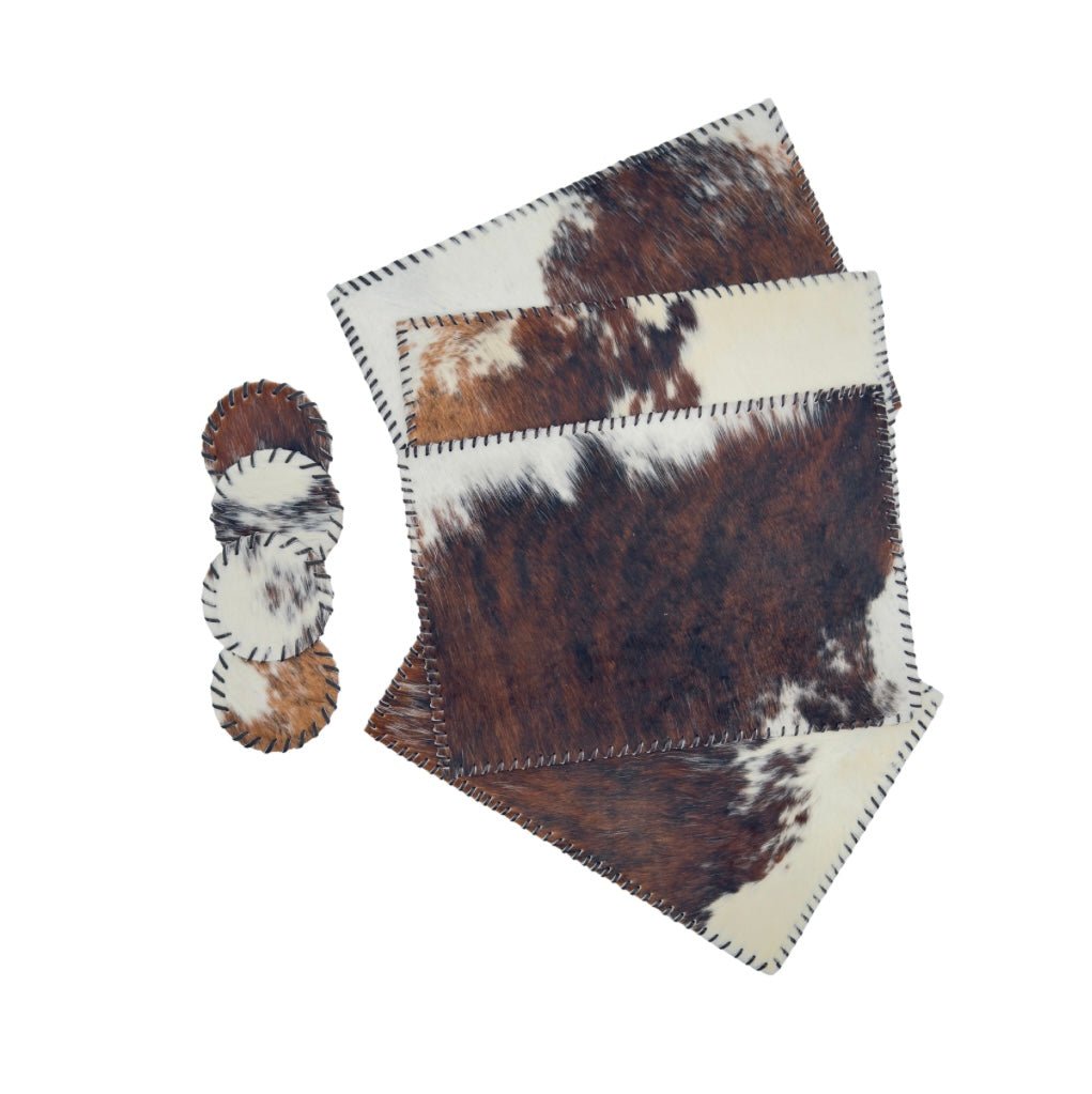 Handmade Cowhide Placemats and Coasters - Hides & Leathers - 