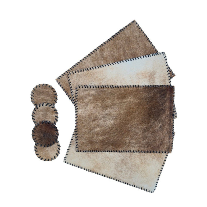 Handmade Cowhide Placemats and Coasters - Hides & Leathers - 