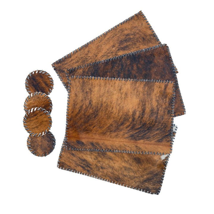 Handmade Cowhide Placemats and Coasters - Hides & Leathers - 