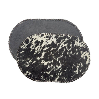 Handmade Cowhide Placemats and Coasters Bundle - Hides & Leathers - 