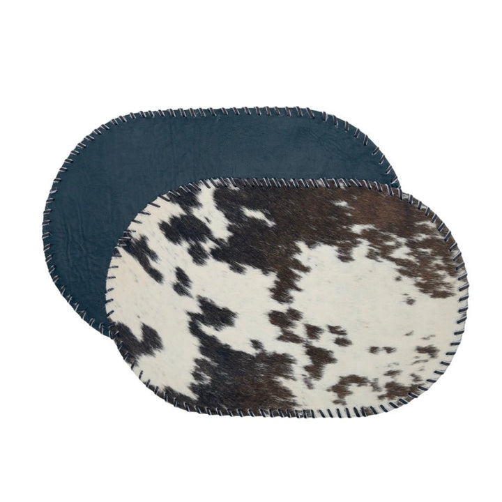 Handmade Cowhide Placemats and Coasters Bundle - Hides & Leathers - 