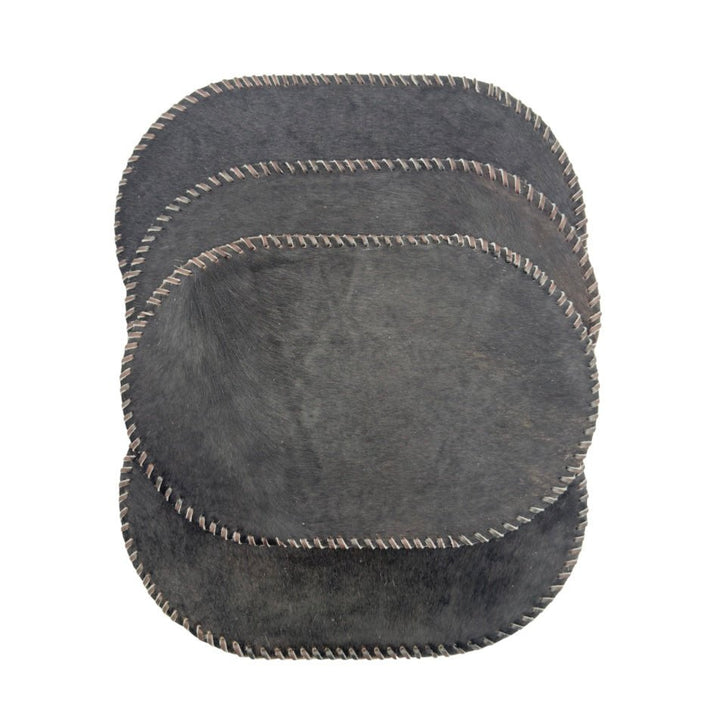 Handmade Cowhide Placemats and Coasters Bundle - Hides & Leathers - 