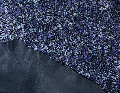 Fine Italian Leather with Floral Pattern