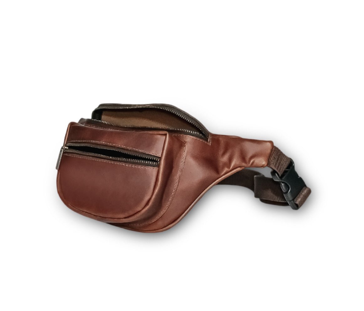Leather Fanny Cross Body Bag - Hides & Leathers - Leather Fanny Bag