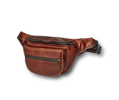 Leather Fanny Cross Body Bag - Hides & Leathers - Leather Fanny Bag