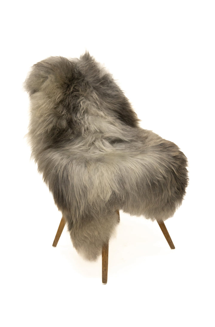 Luxury Norwegian Viking Heritage Sheepskin - Frosted Gray Long - Hair - Hides & Leathers - Sheep / Lamb