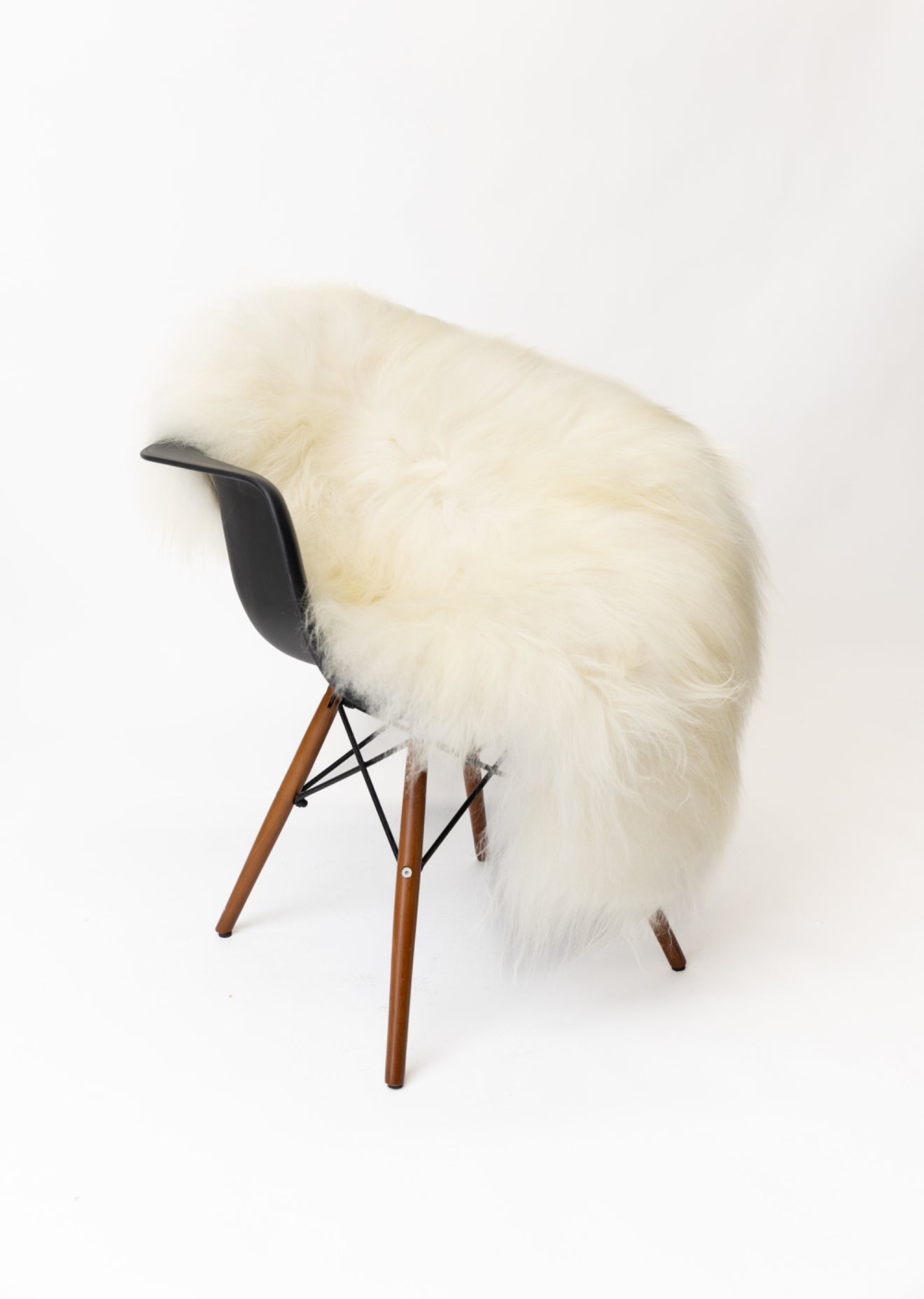 Luxury Norwegian Viking Heritage Sheepskin - Pure White Long - Hair - Hides & Leathers - Sheep / Lamb