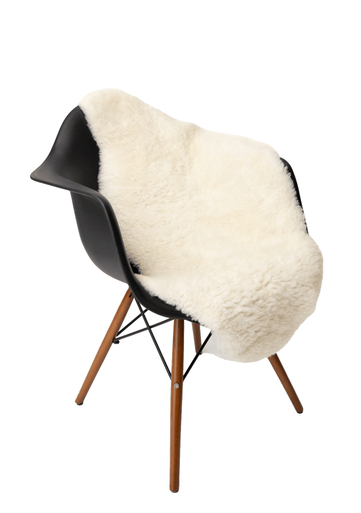 Natural White Plush Sheepskin Rug or Throw small - Hides & Leathers - 