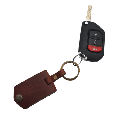 Rectangle Leather Keychain - Hides & Leathers - accessories