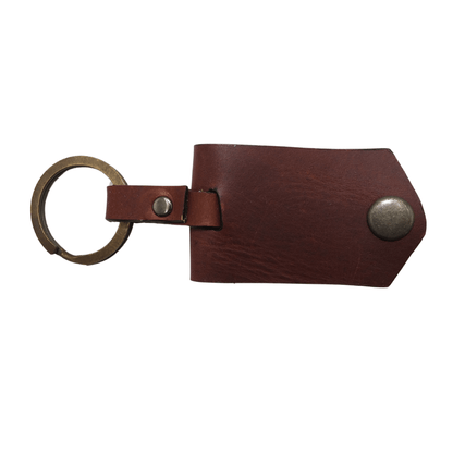 Rectangle Leather Keychain - Hides & Leathers - accessories