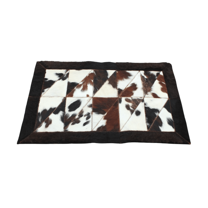 Rectangle Patchwork Area Rug - Bison Edge 2'x3' - Hides & Leathers - Bison Rugs