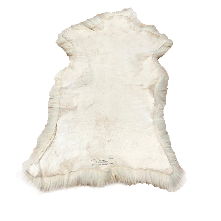 Natural White Plush Sheepskin Rug or Throw