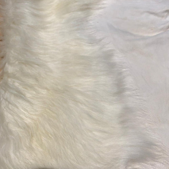 Cashmere Goat Hide - White - Hides & Leather Store - By Trahide -
