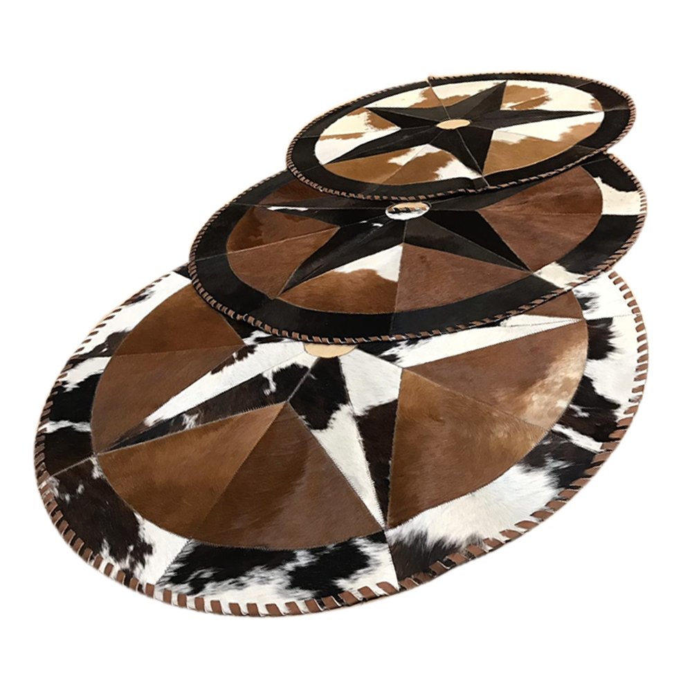 Cowhide Christmas Tree Skirt - Hides & Leather Store - By Trahide - Hair On Cow